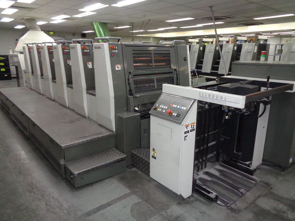 (2007) Komori LS629 Printing press, 6 colour offset sheet feed with ...