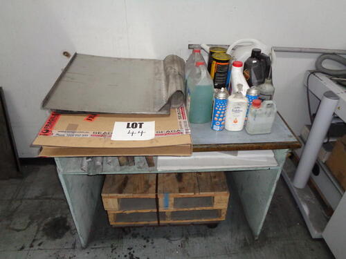 2 assorted layup benches, assorted steel jackets and sundries