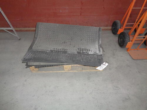 quantity of assorted non slip floor mats