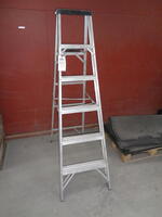 Rhino Step ladder, aluminium, 120kg capacity, approx. 1.8mt high