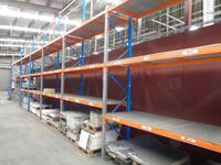 13 Bays of assorted steel framed adjustable pallet storage racking