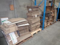 4 Pallets of assorted Cardboard boxes