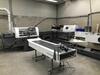 (2006) Heidelberg ST-350 Stitchmaster w/ 5 Vertical feeders (TAS350), 1 Horizontal Feeder (TAL350) 2-Head continuous stitcher, 3-Knife trimmer w/ take-off conveyer (TR350), Cover feeder (UFA350), Associated 3-phase electric motor and switch and equipment, - 5