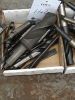 Box of Morse Taper Drill bits