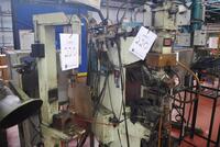 Dengensha spot welder, type NDC 50-46-CEL, Ser. No. 01 3003B-5, mfd. 2001, 52 kva, c/w small spot welder and 2 Dengensha parts feeders