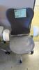 HERMAN MILLER "MIRA 2" PERFORMANCE WORK CHAIR, TILT LIMITER WITH SEAT ANGLE ADJUSTMENT, ADJUSTABLE ARMS, FLEXFRONT ADJUSTABLE DEPTH SEAT, BUTTERFLY SUSPENSION BACK, ADJUSTABLE LUMBAR SUPPORT, SEMI-POLISHED BASE WITH STUDIO WHITE FRAME, 2.5" STANDARD CASTE
