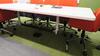 HERMAN MILLER "EAMES" CONFERENCE TABLE, 48" X 96", WHITE LAMINATE TOP, WHITE AND POLISHED SEGMENTED BASE, CENTER POWER MODULE CUTOUT. MSRP $3213 - 2
