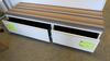 HERMAN MILLER "MERIDIAN" STACKABLE LATERAL FILE CABINET, 26E30 AND 26E42 TOGETHER WITH CUSHION TOP, 13 1/8" TALL X 20" DEEP, TOTAL LENGTH 72". MSRP $1206 - 2