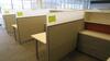 LOT OF 8 ARRANGED HIVE STYLE, HERMAN MILLER "CANVAS OFFICE LANDSCAPE" CUBICLES, BASIC CONFIGURATION AS FOLLOWS: 6' X 6' FOOTPRINT EACH, FT110 FRAMES, FT117 ARCHITECTURAL FEET, FT160 FINISHED ENDS, FT114 FRAME TOP SCREENS, FT128 CONNECTORS, FT380 FRAME TIL - 3