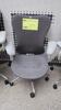 HERMAN MILLER "MIRA 2" PERFORMANCE WORK CHAIR, TILT LIMITER WITH SEAT ANGLE ADJUSTMENT, ADJUSTABLE ARMS, FLEXFRONT ADJUSTABLE DEPTH SEAT, BUTTERFLY SUSPENSION BACK, ADJUSTABLE LUMBAR SUPPORT, SEMI-POLISHED BASE WITH STUDIO WHITE FRAME, 2.5" STANDARD CASTE