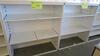 LOT OF 2, WHITE STEEL OPEN FACE STOREGE CABINET, FRONT AND BACK SHELF RAILS, FULLY ADJUSTABLE. W 48" X D 20" X H 56", CONFIGURED AS SHOWN. MSRP $750 EACH.