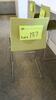 LOT OF 6, HIGHTOWER "FOUR CAST'2" HIGH CHAIR, 103CM, STACKABLE, CHROME FRAME, POLYMIDE SEAT, OLIVE GREEN. MSRP $595 EACH. - 2