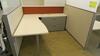 LOT OF 8 ARRANGED HIVE STYLE, HERMAN MILLER "CANVAS OFFICE LANDSCAPE" CUBICLES, BASIC CONFIGURATION AS FOLLOWS: 6' X 6' FOOTPRINT EACH, FT110 FRAMES, FT117 ARCHITECTURAL FEET, FT160 FINISHED ENDS, FT114 FRAME TOP SCREENS, FT128 CONNECTORS, FT380 FRAME TIL - 5