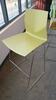 LOT OF 8, HIGHTOWER "FOUR CAST'2" HIGH CHAIR, 103CM, STACKABLE, CHROME FRAME, POLYMIDE SEAT, OLIVE GREEN. MSRP $595 EACH. - 2