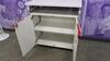 HERMAN MILLER "TENEO" SINGLE ISLAND 2 DOOR STORAGE CABINET WITH WORK SURFACE. MSRP $1500 - 2