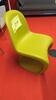 LOT OF 4, VITRA "PANTON" CHAIR, CHARTREUSE. THE PANTON CHAIR IS A CLASSIC IN THE HISTORY OF FURNITURE DESIGN. CONCEIVED BY VERNER PANTON IN 1960, THE CHAIR WAS DEVELOPED FOR SERIAL PRODUCTION IN COLLABORATION WITH VITRA (1967). MSRP $310