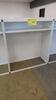 LOT OF 2, WHITE STEEL OPEN FACE STOREGE CABINET, FRONT AND BACK SHELF RAILS, FULLY ADJUSTABLE. W 48" X D 20" X H 56", CONFIGURED AS SHOWN. MSRP $750 EACH.