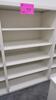 HERMAN MILLER "MERIDIAN" FREESTANDING BOOK CASE, 42" W X 68" H X 24" D, ALL STEEL, ADJUSTABLE SHELVES, WHITE, CONFIGURED AS SHOWN. MSRP $1043