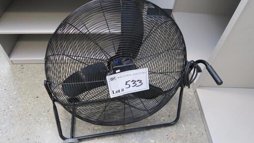 DAYTON 6AGZ0 30" QUIET DESIGN MOBILE FLOOR FAN. MSRP $