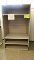 1 SECTION, STEEL STOCKROOM SHELVING, EACH UNIT IS 48" WIDE X 36" DEEP X 84" TALL, SOLD BY THE RUN. MSRP $675 EACH SECTION.