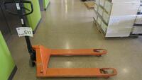 BT PALLET JACK, 2300 KG CAPACITY., DELAYED PICK UNTIL AFTER JULY 25TH.