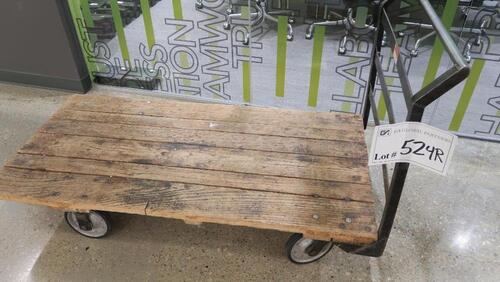 FLAT CART, WOOD DECK.