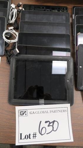 LOT, 6 - APPLE IPAD 2, 16G, WIFI, NO LOCKS, WITH USB CABLE. MSRP $