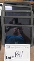 LOT OF 5, APPLE IPAD AIR, 16G, WIFI, NO LOCKS, IN LIFEPROOF CASE. MSRP $