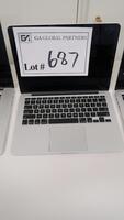 LOT OF 1, APPLE MACBOOK PRO A1502, 13",