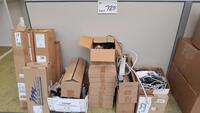 LOT, BOXES OF MISC COMPUTER PARTS, AS SHOWN.