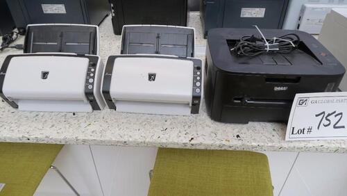 LOT, MISC PRINTERS, FUJI, DELL, BROTHER, CANON, HP.