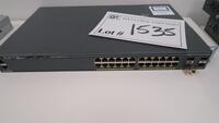 CISCO CATALYST 2960X-24TS-L MANAGED SWITCH. DELAYED PICK UP UNTIL JULY 18th.