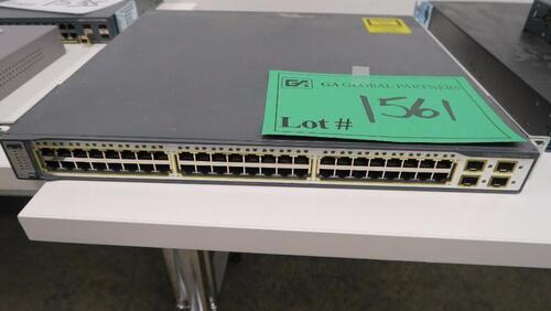 CISCO CATALYST 3750G 48 SWITCH. DELAYED PICK UP UNTIL JULY 18th.