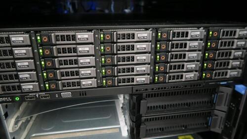 Dell PowerEdge VRTX, Service Tag FHFYX12, Express Code 33706483382, 25 - 1.2TB SAS 10K. NOT AVAILABLE FOR PICK UP UNTIL JULY 27TH AND MUST BE PICK UP ON JULY 27TH OR JULY 28TH ONLY!
