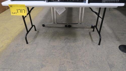 5' FOLDING BANQUET TABLE, PLASTICTOP, MSRP $