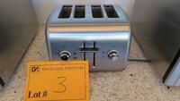 KITCHENAID TOASTER, MODEL KMT4115CU0, 4 EXTRA WIDE SLOTS, REMOVABLE CRUMB TRAY. MSRP $70