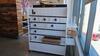 ROLLING GRID DISPLAY RACK. WITH SHELVES, HOOK, AND CUBES. MSRP $850 - 2