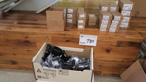 LOT, MISC SYBOL ITEMS, HANDLES, BATTERIES, CHARGERS.