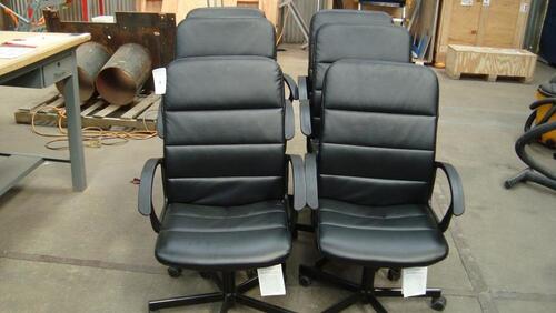Qty 6 Black Ikea Torkel 20248 chairs