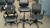 Qty 2 office chairs & 1 lab chair