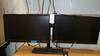 Qty 2 Asus VN247 24" Flat panel Monitor with multiscreen desk mount