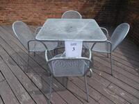 EMU 36" X 36" DINNING SET (TILTED KILT PATIO)