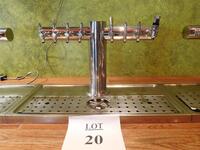 STAINLESS STEEL 8 TAP BEER TOWER (TILTED KILT RESTAURANT)