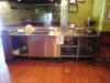 STAINLESS STEEL BEVERAGE TABLE 108" X 31" X 42" (TILTED KILT RESTAURANT)