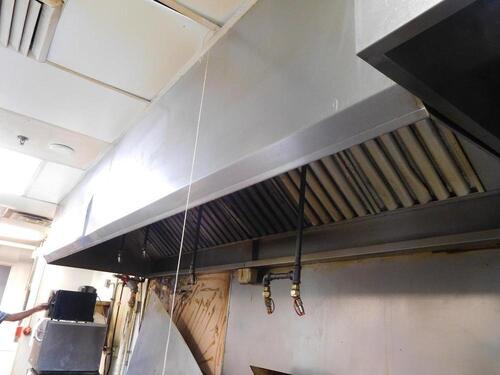 AMERICAN HOOD SYSTEM EXHAUST HOOD 144" X 42" X 23" (TILTED KILT KITCHEN)