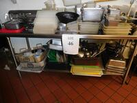 STAINLESS STEEL PREP TABLE 92" X 30" X 44" (TILTED KILT KITCHEN)