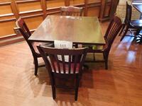 (3) 36" SQUARE DINING TABLES WITH 4 CHAIRS EACH (TILTED KILT RESTAURANT)