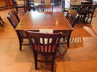 (4) 36" SQUARE DINING TABLES WITH 4 CHAIRS EACH (TILTED KILT RESTAURANT)