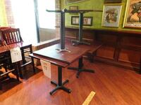 (3) 30" SQUARE DINING TABLES AND (1) 36" SQUARE DINING TABLE (TILTED KILT RESTAURANT)