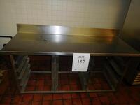 STAINLESS STEEL TRAY WITH (2) RANDELL REFRIGERATORS (THAI CAFâ€¦ KITCHEN)